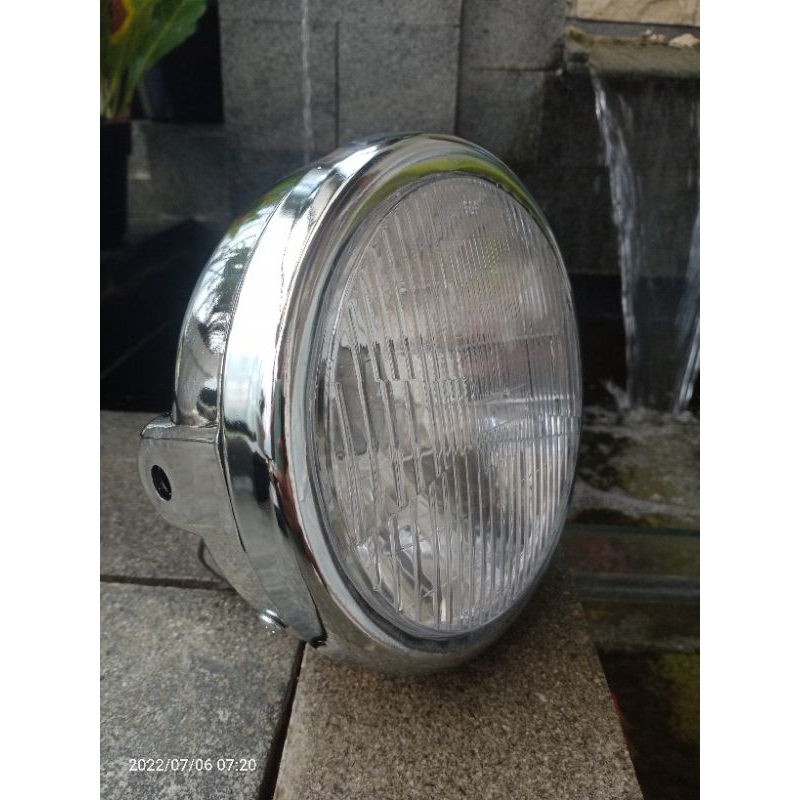 LAMPU DEPAN HONDA TIGER 2000 CROM BATOK LAMPU  HEADLAMP HINDA TIGER 2000