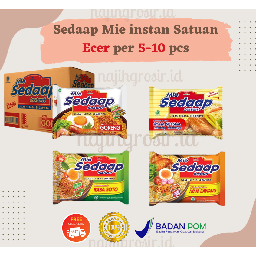 

MIE SEDAAP PER 5PCS / 10PCS