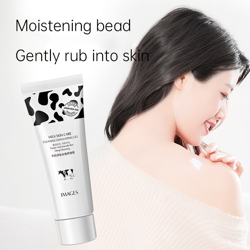 [COD] Milk Susu Exfoliating Peeling Gel Eksfoliasi Kulit Wajah Exsfoliasi 80g-KY