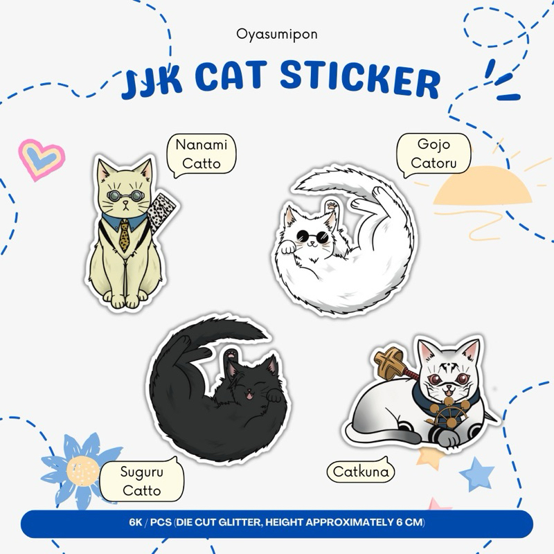 

JJK Cat Stickers