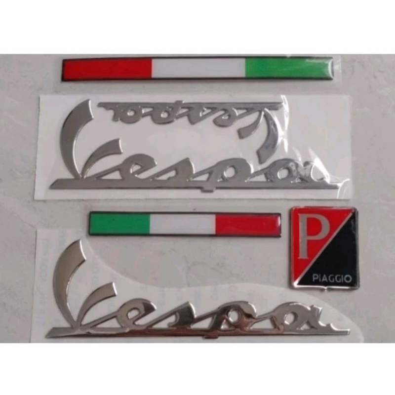 Emblem Tulisan Vespa Buat Uwinfly T3 T3S T3Pro Smooth Zuzu Swap Zuzu Green Tech Exotic Sprinter Prim