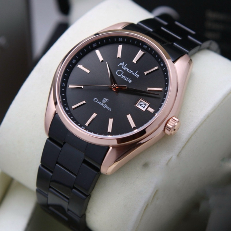 Preloved Jam Alexander Christie Pria AC Original New 8656MDblackrosegold