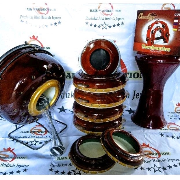 Alat Hadroh Fullset lengkap Jepara polos