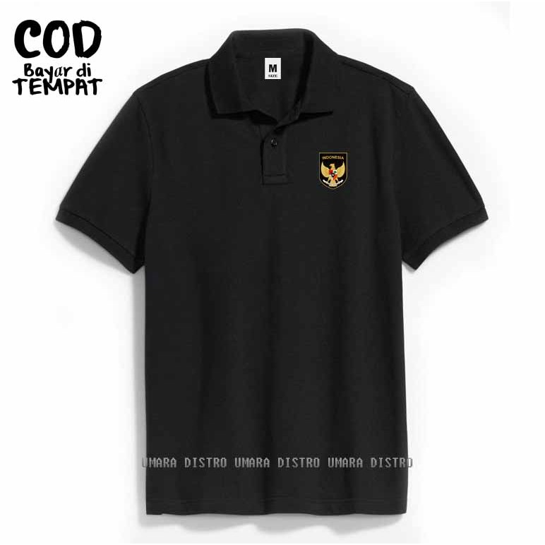 NEW COD T-shrit POLO kerah Garuda Indonesia Printing pdf Kaos Polo Kerah Giordano Dewasa Shirt / Kao