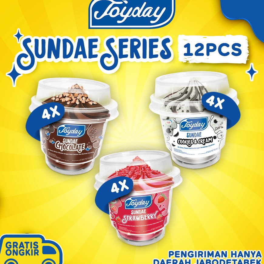 

Terlaku Joyday Ice Cream Package Sundae Series Isi 1 pcs Eskrim Cup