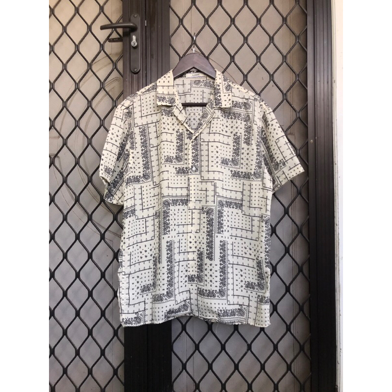 LOWELL BANDANA OPEN COLLAR SHIRT