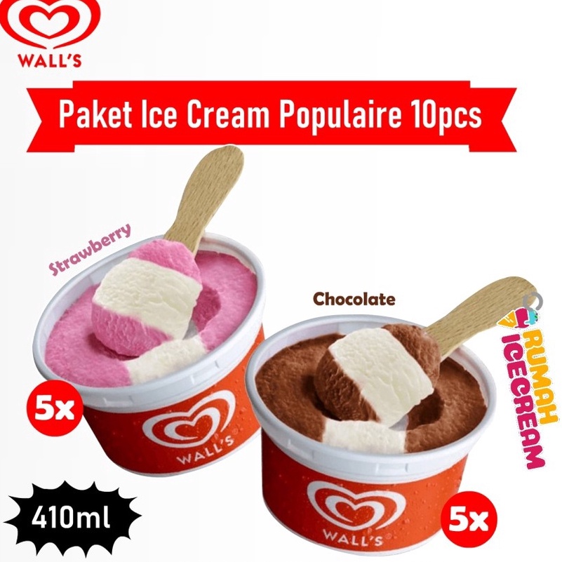

88 Paket Ice Cream Es Krim Populaire Walls 1pcs