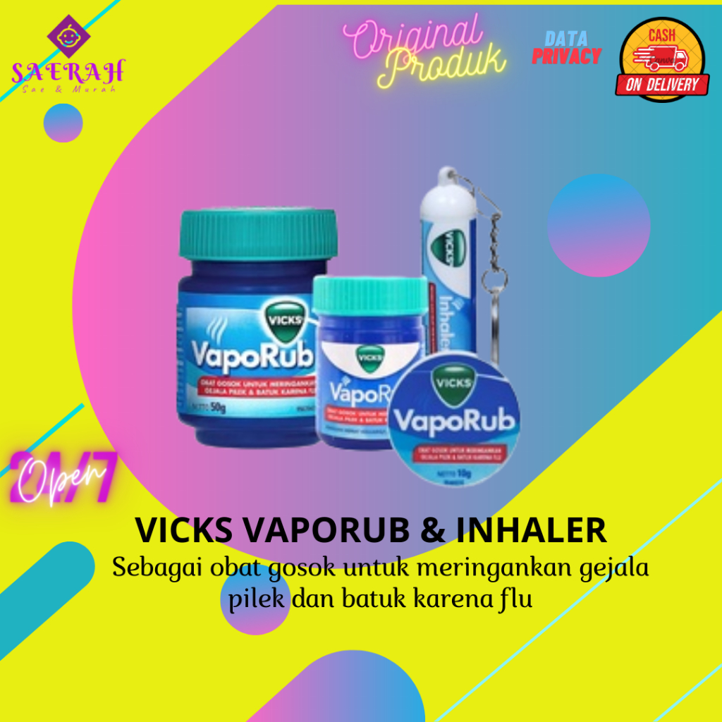Vicks Vaporub | Vicks Inhaler | Vicks Pereda Flu | Vicks Balsem