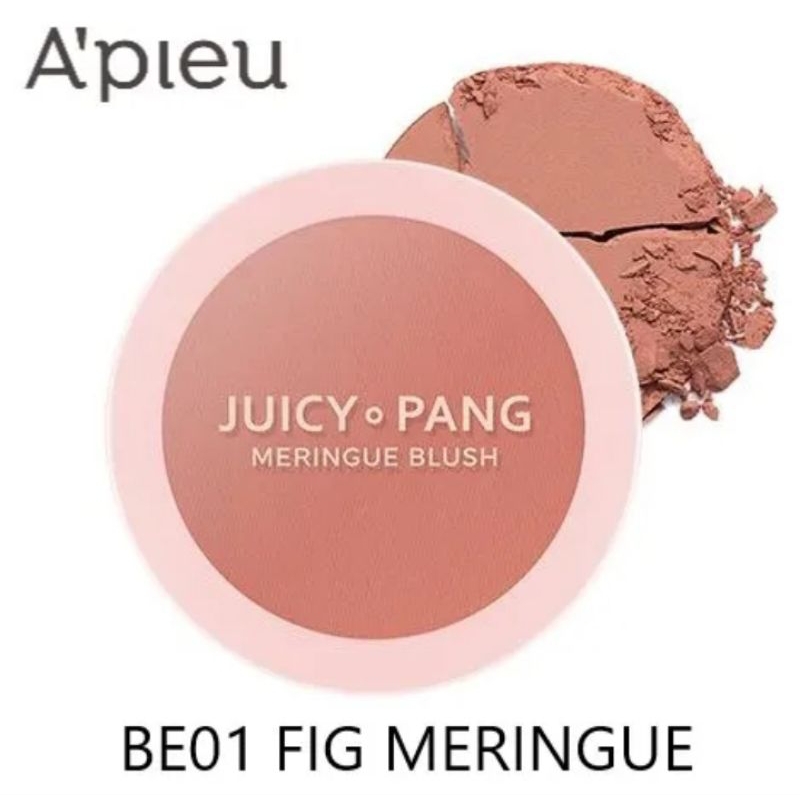[BPOM] APIEU Juicy Pang Meringue Blush 5.2g - BE01 FIG MERINGUE (Blusher / Blush On) A'PIEU Original