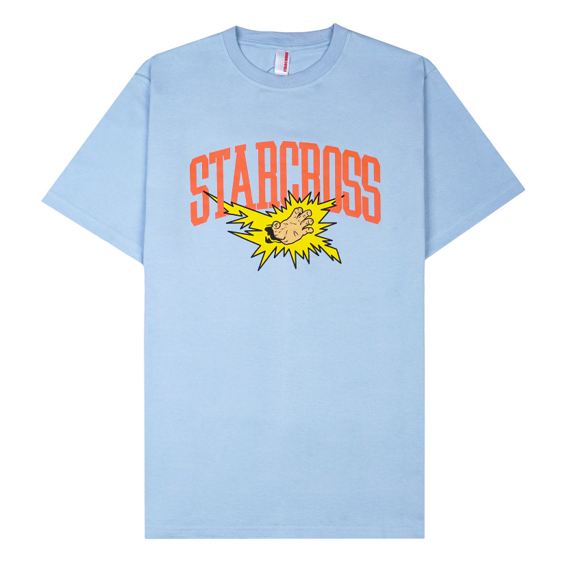 STARCROSS Kaos Pria - HANDOFF - Light Blue