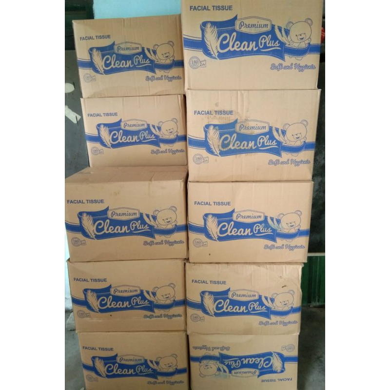 TISU CLEAN PLUS 180s 2ply 1 karton 60pcs