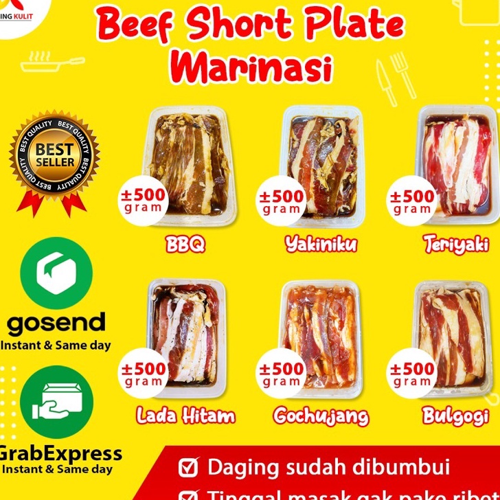 

TERMURAH BEEF SHORT MARINASI DAGING SLICE MARINASI DAGING SAPI MARINASI