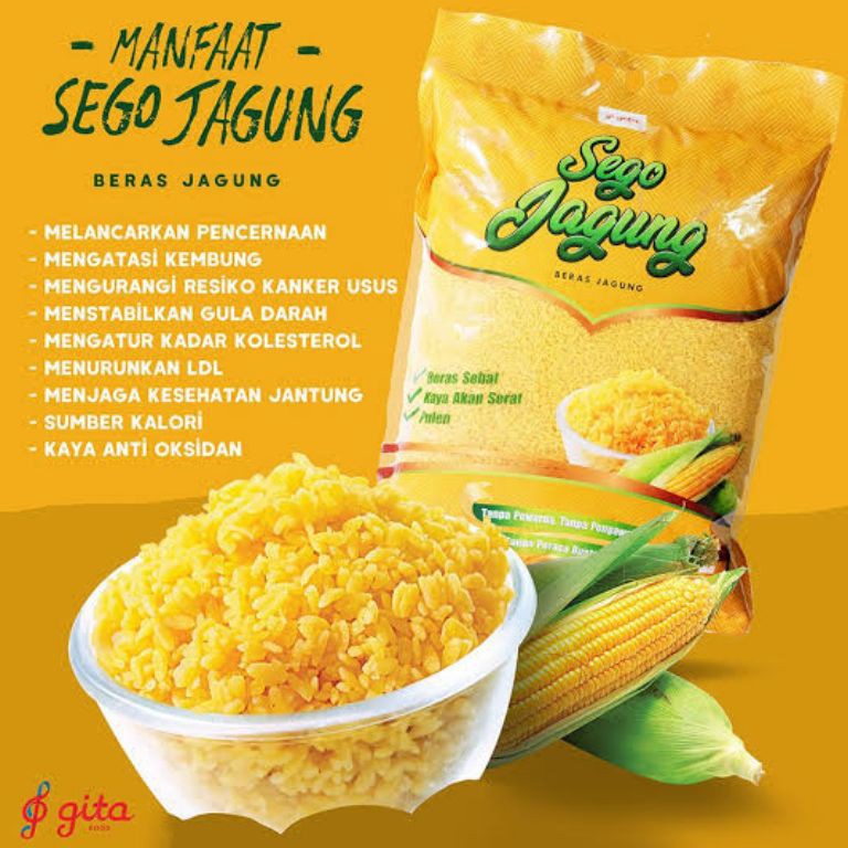 

READY STOK Beras Jagung Sego Jagung 7 Gram Diet Sehat Nasi Jagung