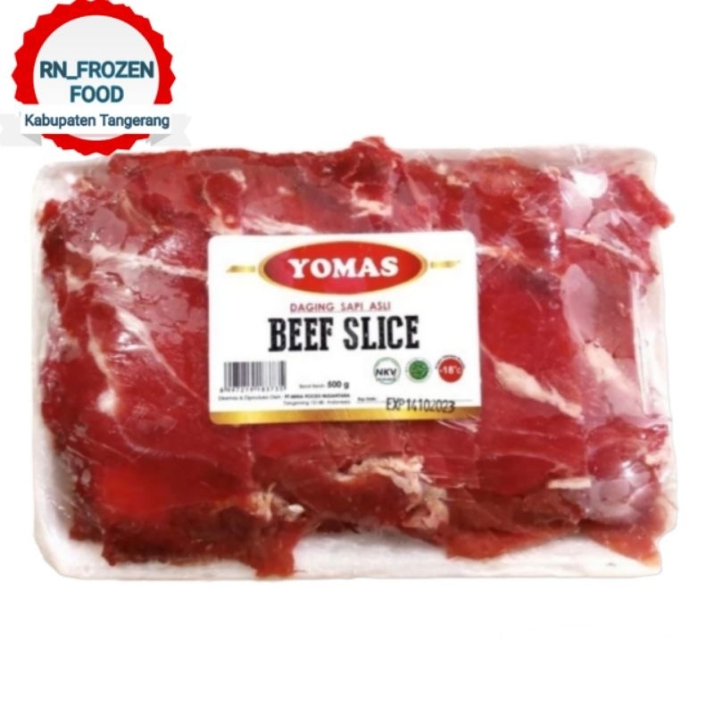 

RN_Frozen - YOMAS Beef Slice Reguler Berat Isi 500 gram Ready