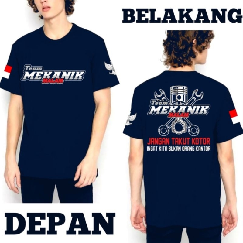 KAOS BAJU MEKANIK TEAM MALAM