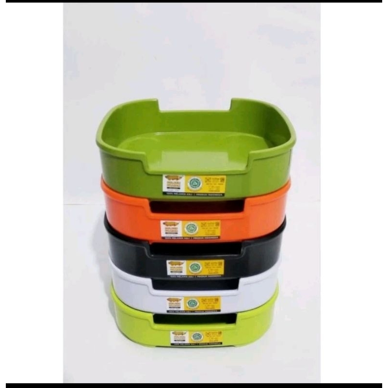 Piring Shabu Kotak Warna Melamin P9706 Golden Dragon