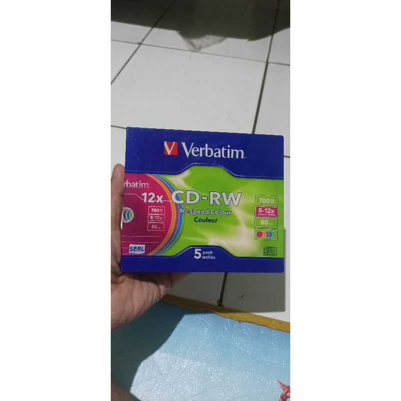 CD-RW Hi-speed colour VERBATIM
