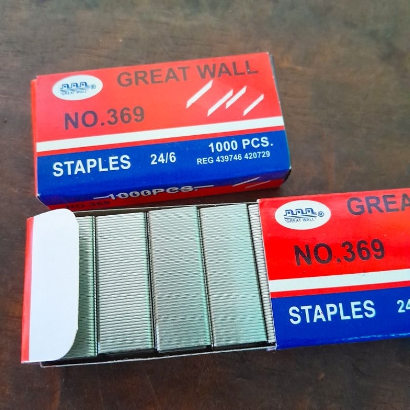 

PAKET 2 PCS ISI STAPLES BESAR MERK GREAT NO. 369 WALL ISI 1000