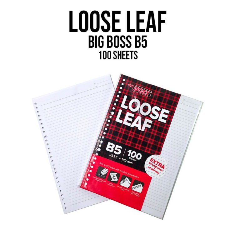 

Terlaris Loose Leaf B51 Bbos 1pak1lbr