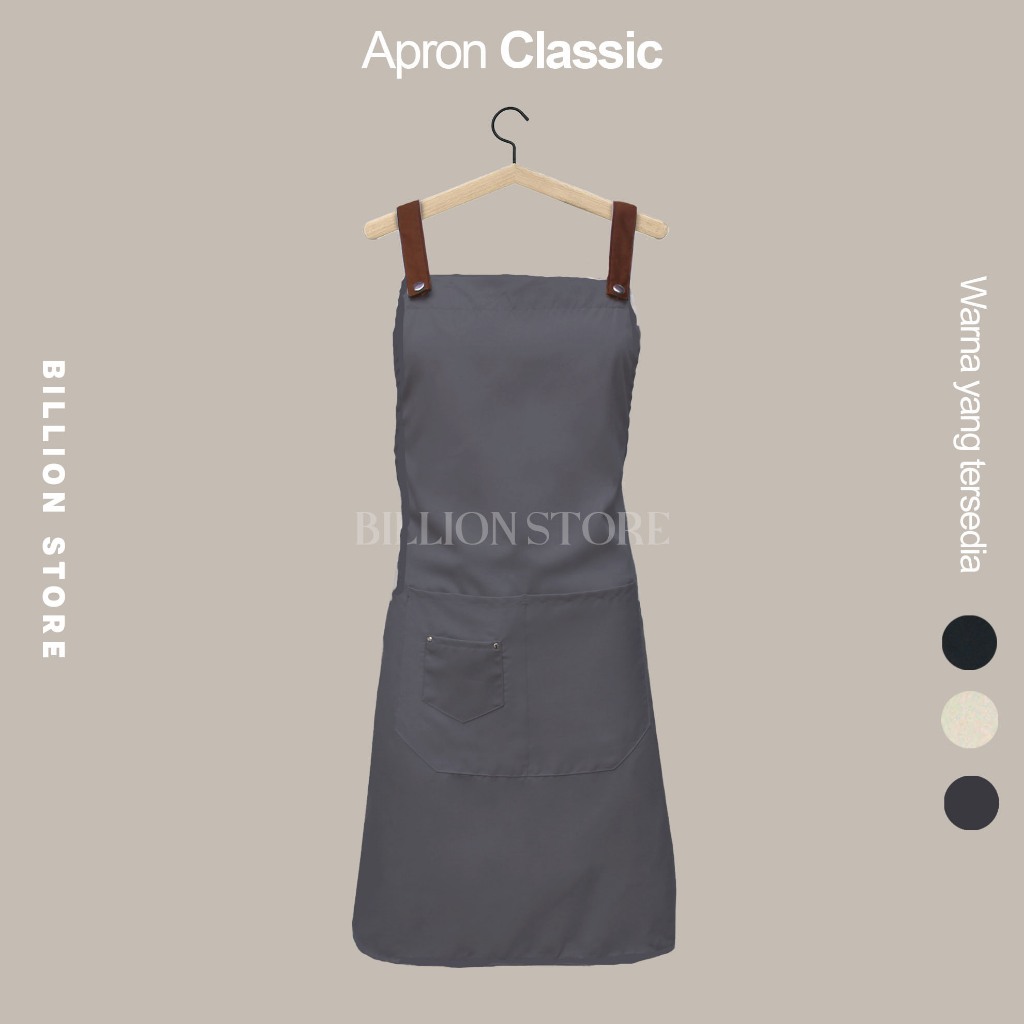 Bp Celemek Masak Dapur Apron Kitchen Custom Epron Barista Bartender Seragam Waitress