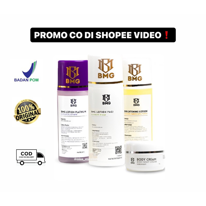 [Original] Lotion BMG Whitening Lotion Booster BMG Body Cream BPOM