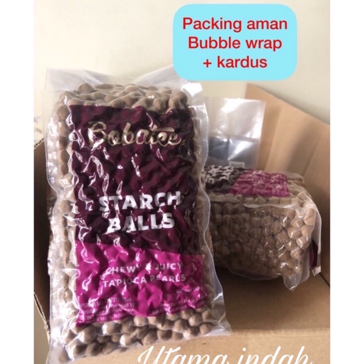 

Terlaris Bobatee 1kg boba pearl bubble pearl topping boba