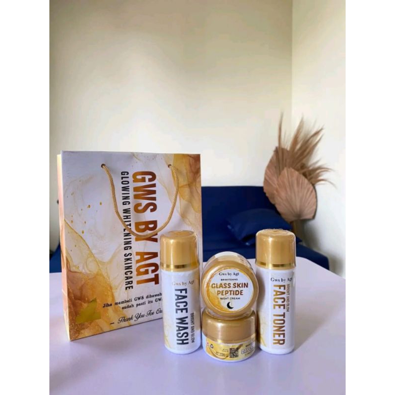 (COD) FREE KAPAS KEMASAN BARU GWS SKINCARE)/ GWS GOLD SKINCARE / GLOWING WHITENING SKINCARE / CREAM 