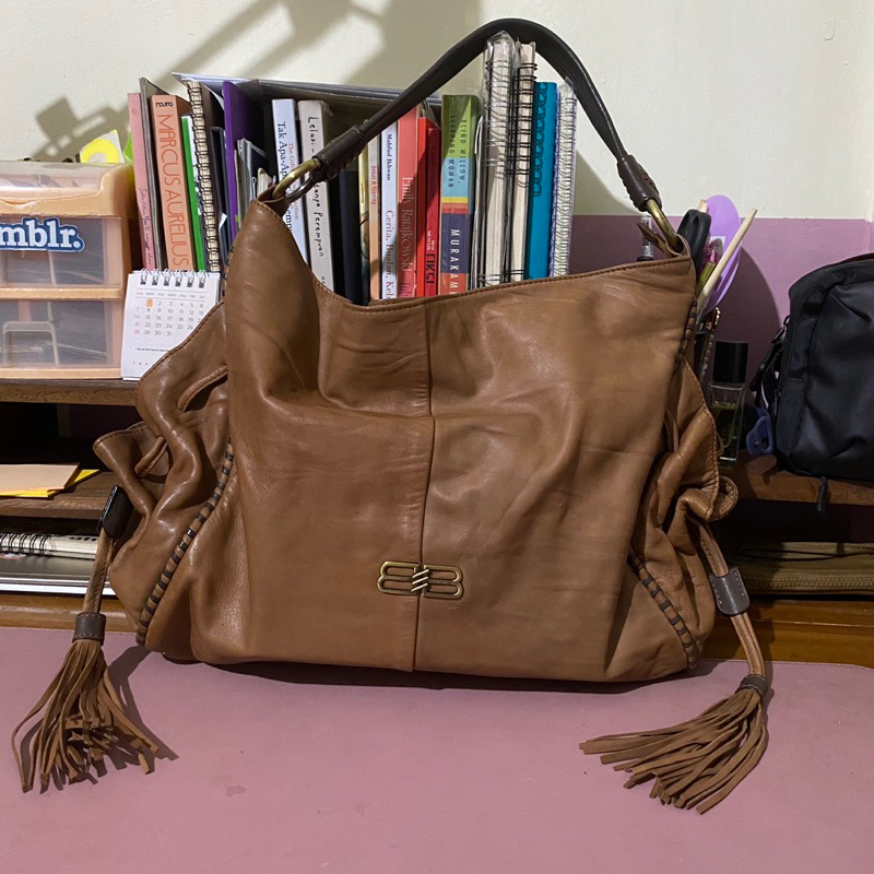 Preloved tas BALENCIAGA* vintage tote bag hobo kulit asli