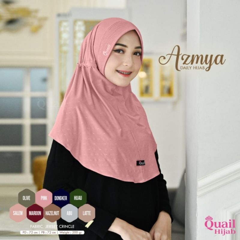 Jilbab Azmya ori Quail Hijab