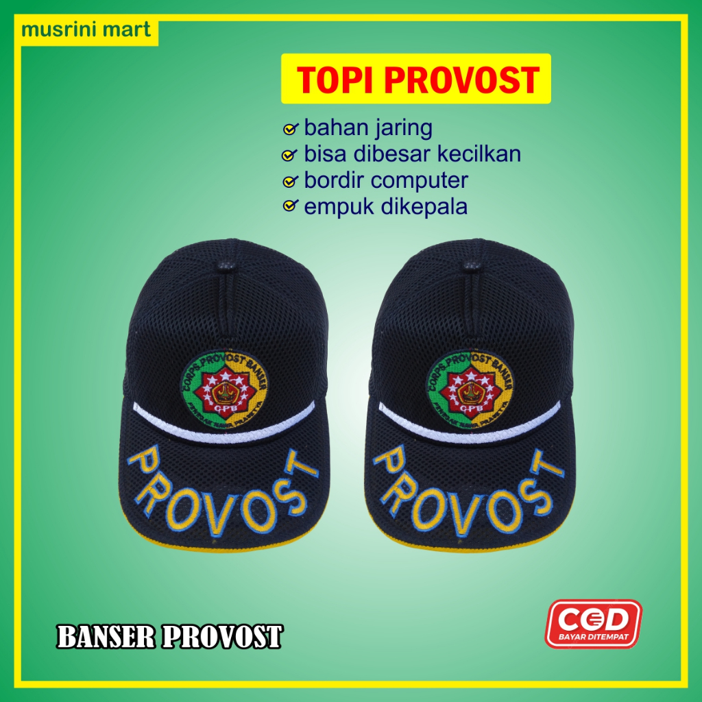 Topi Banser Provost Atribut Ansor Banser Nu Provos Topi CPB Corp Provost Banser Musrini Mart