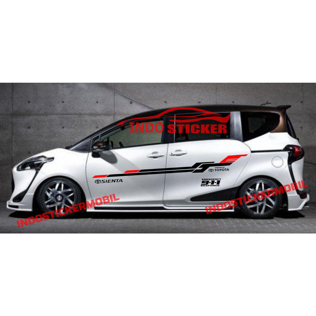 Sticker mobil toyota sienta cutting sticker stiker mobil sienta