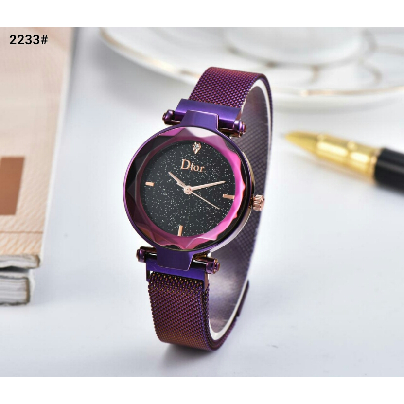 Jam Tangan Dior Austria Crystal 2233  QAZ 94  jam tangan batam impor original tali analog digital ku