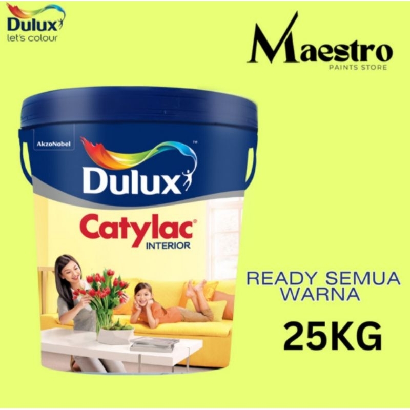 (PART 1) Cat Tembok DULUX CATYLAC INTERIOR 25kg / Putih / Warna