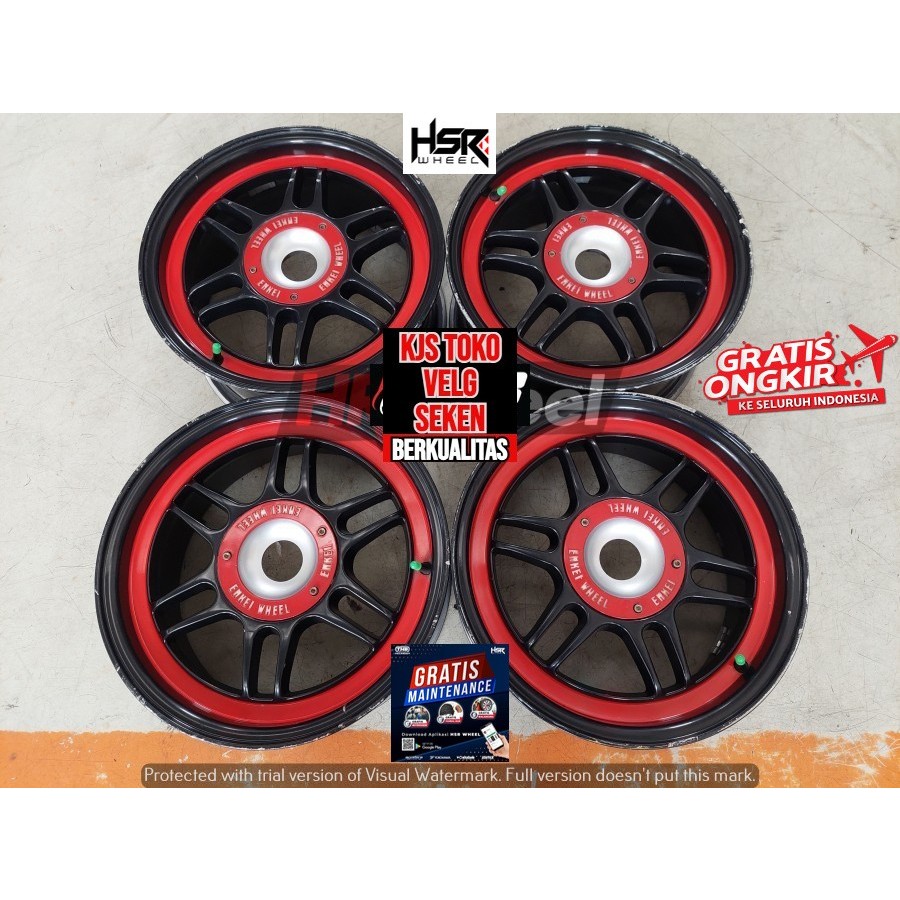 VELG MOBIL BEKAS R15 BAUT 4 ENKEI R15X7 8X100-114,3ET35