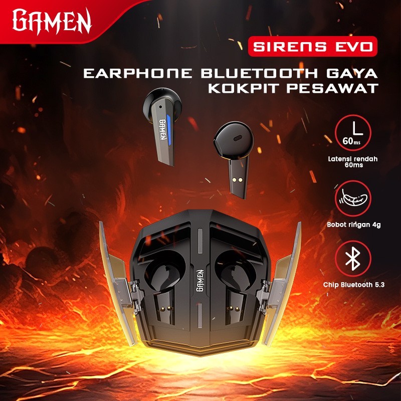 HEADSET BLUETOOTH GAMEN GAMING SIRENS EVO