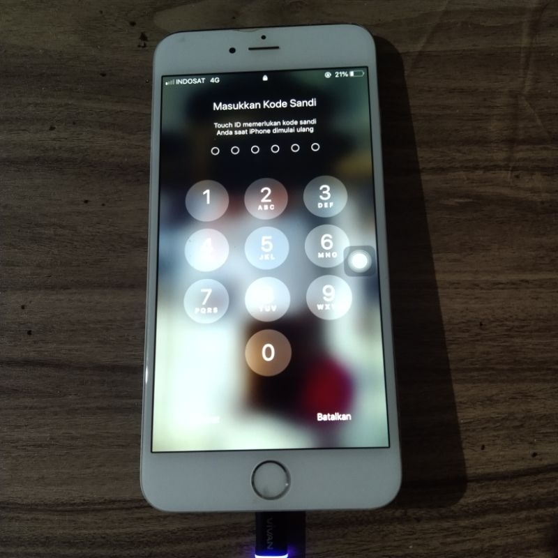 mesin iphone 6+ hidup passcode