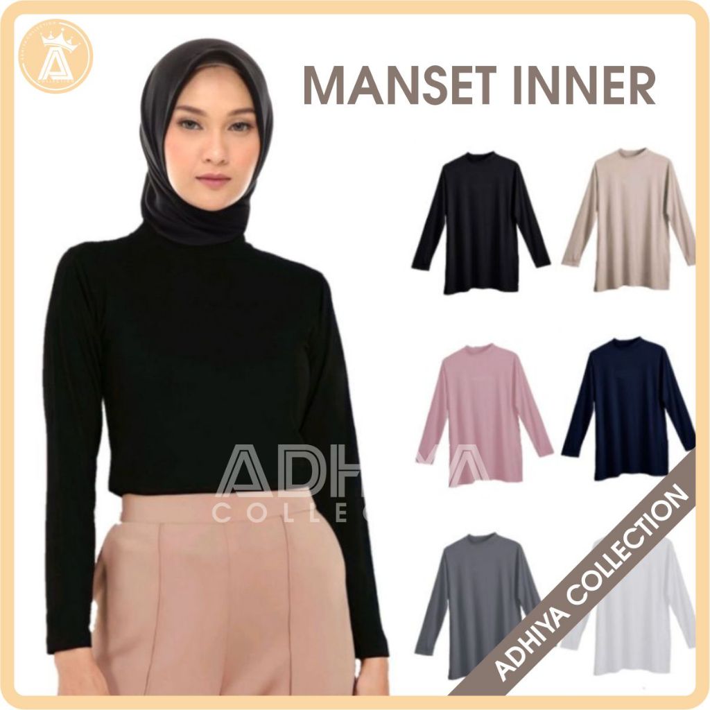 MANSET INNER LENGAN PANJANG WANITA I MANSET BAJU LENGAN PANJANG WANITA I MANSET LENGAN PANJANG JUMBO