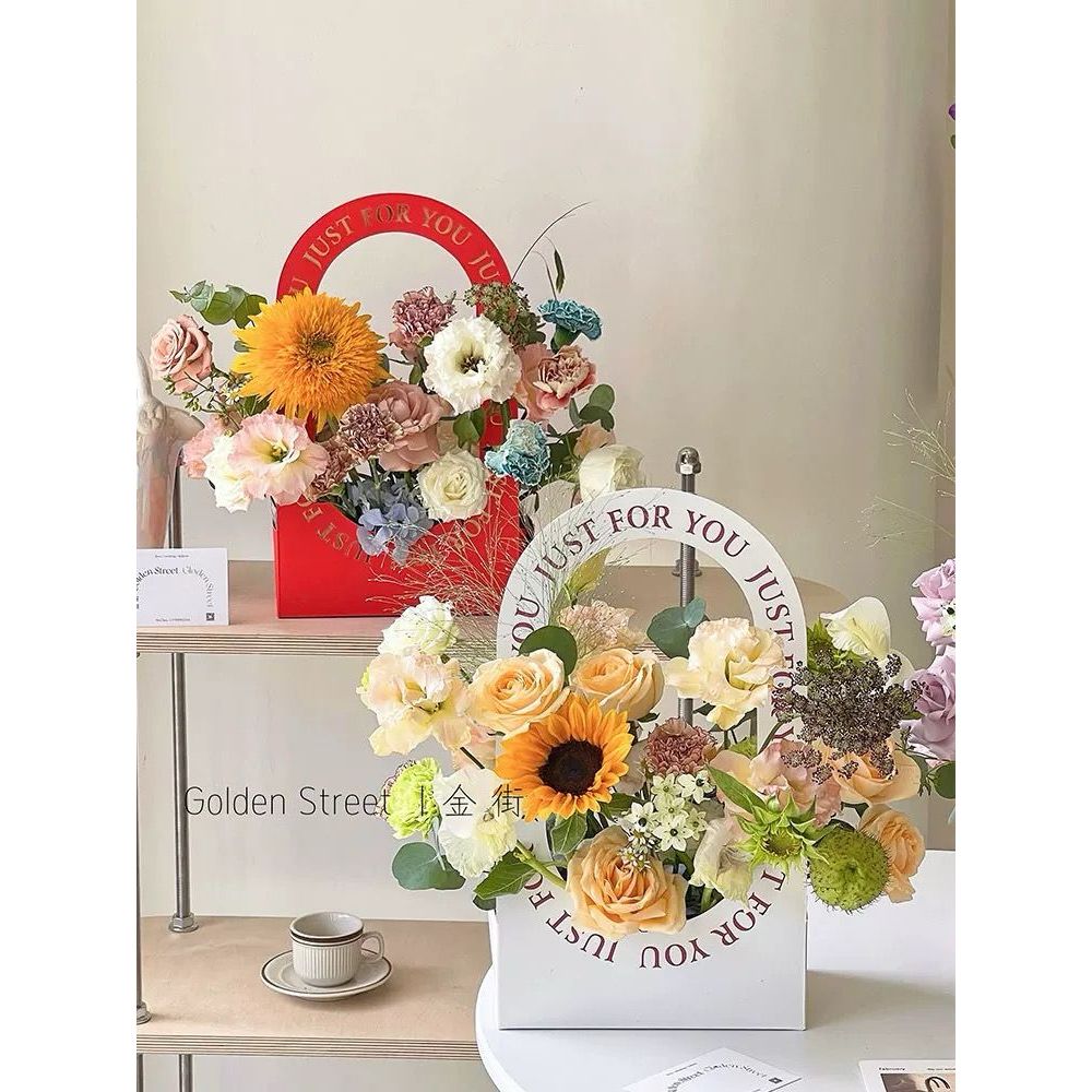 

Paper Bag Flower Just For You | Flower Box | Box Bunga | Tas Bunga | Florist