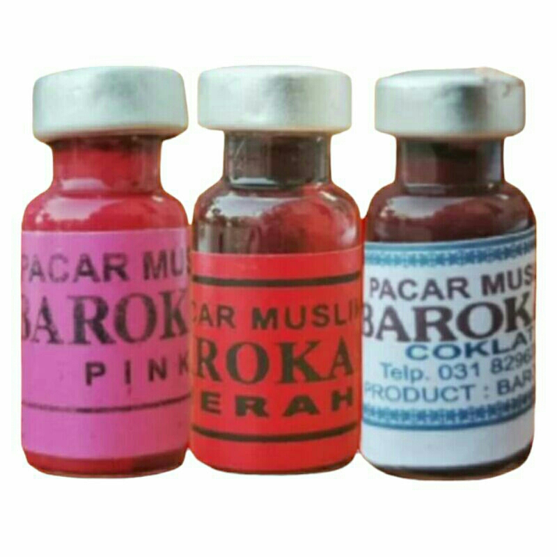 Kutek atau Henna Hena Kuku Pacar Pewarna Kuku Hallal Coklat Pink Merah 5 Milli