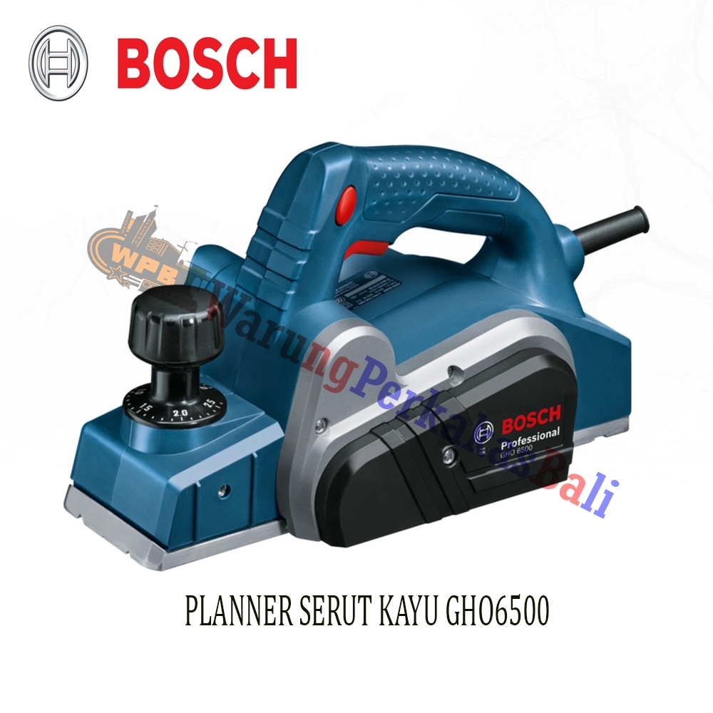 BOSCH Electric Planner 82mm GHO6500 Mesin Serut Pasah Kayu Listrik FREE Mata Serut Sugu