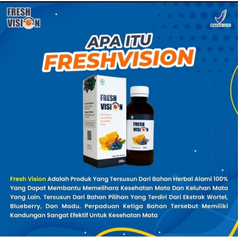 Madu fresh vision isi 200ml Nutrisi mata ampuh atasi masalah mata cegah mata merah kurangi mata minu