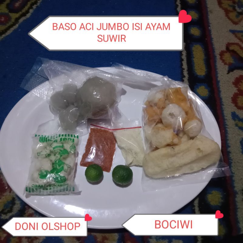 

BASO ACI JUMBO ISI AYAM SUWIR EXTRA PEDAS