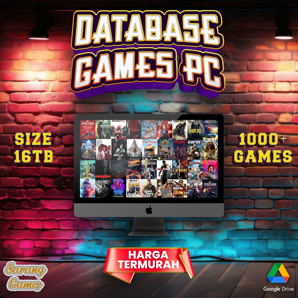 RESELLER DATABASE GAME PC 16 TB - Akses Selamanya - Murah - Games Pc