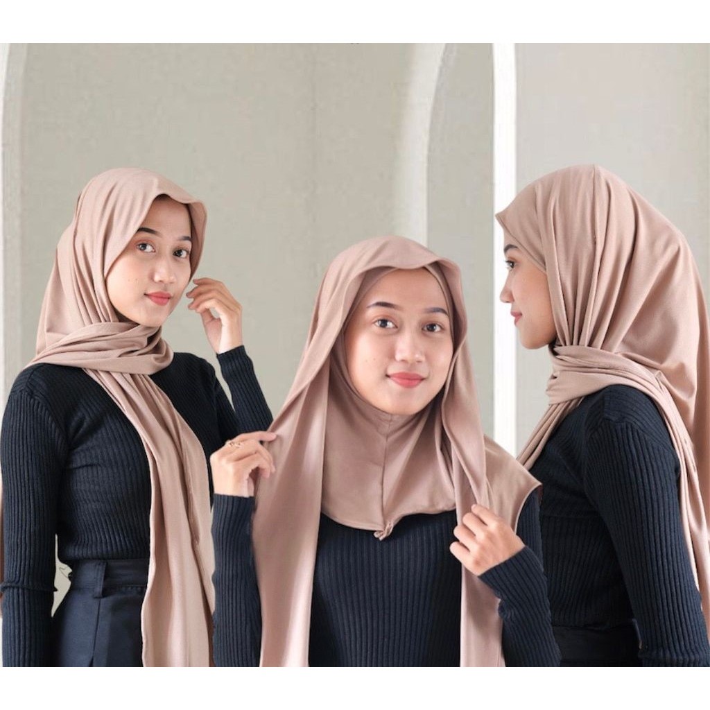 PASHMINA INNER TUTUP LEHER JERSEY PREMIUM/ JILAB PASHMINA OVAL INNER MENUTUP LEHER PREMIUM