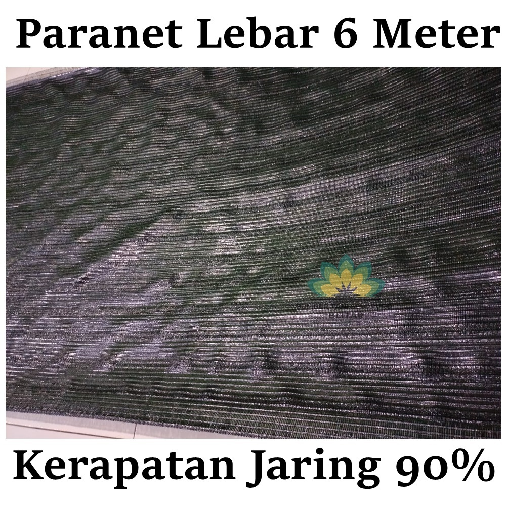 Jaring Paranet Peneduh Kerapatan 90% Lebar 6 Meter Ecer