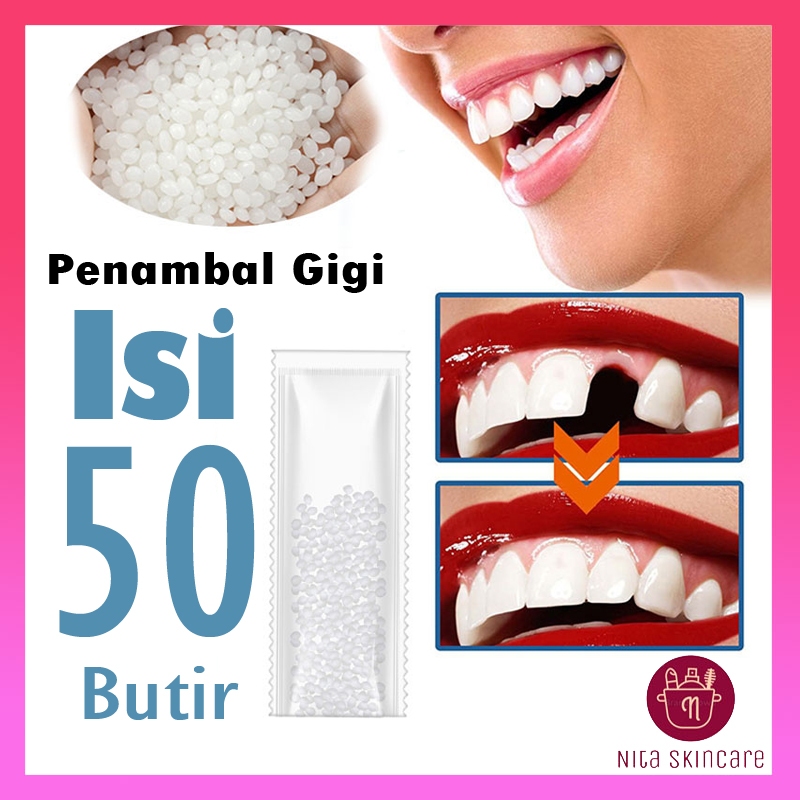 [COD] 50BTR Penambal Gigi Ompong/Berlubang SUPER KUAT Gigi Palsu Temptooth Ori Gigi Palsu [Dewasa]