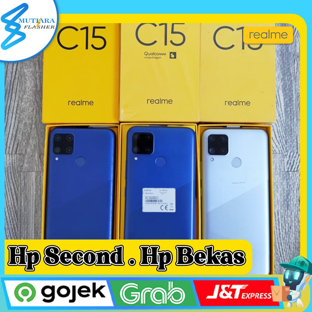 Realme C15 Ram 3/64GB | Ram 4/64GB | Ram 4/128GB Second Original