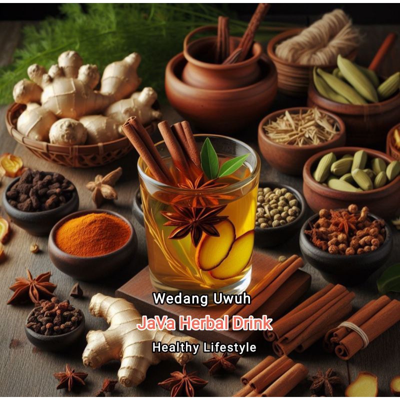 

JaVa Herbal Drink Minuman Kesehatan Tradisional Wedang Uwuh Rempah alami plus gula batu