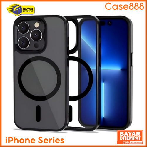 Case iPhone X XS XR 11 11 Pro 12 12 Pro 12 Pro Max 13 13 Pro 14 14 Pro Max 15 15 Pro 15 Pro Max Casing Magsafe Strong Magnetic charging animation