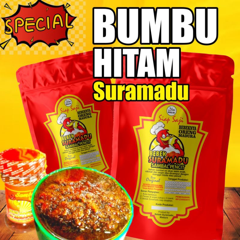 

bumbu hitam spesial bebek suramadu